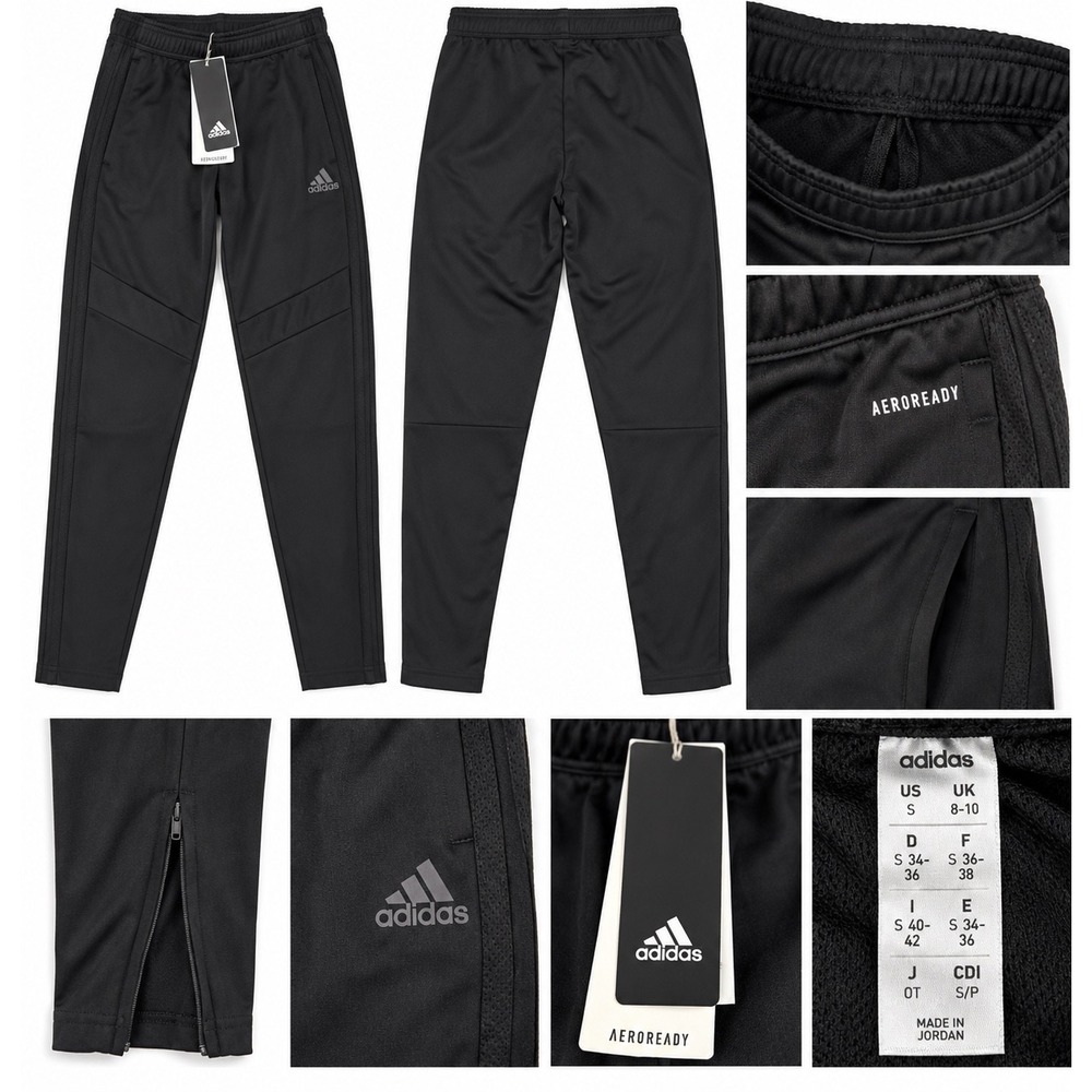 Adidas Tiro 19 Soccer Training Pants Womens S Black AEROREADY NWT